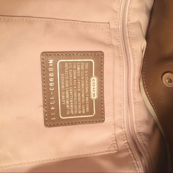 Coach Tan Crossbody/Hobo Bag - Picture 3 of 6